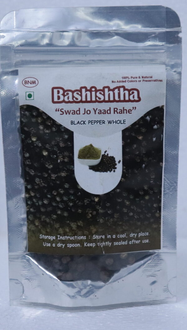 BLACK PEEPER WHOLE BASHISTHA BLACK PEPPER ( GOLKI ) WHOLE - 50g